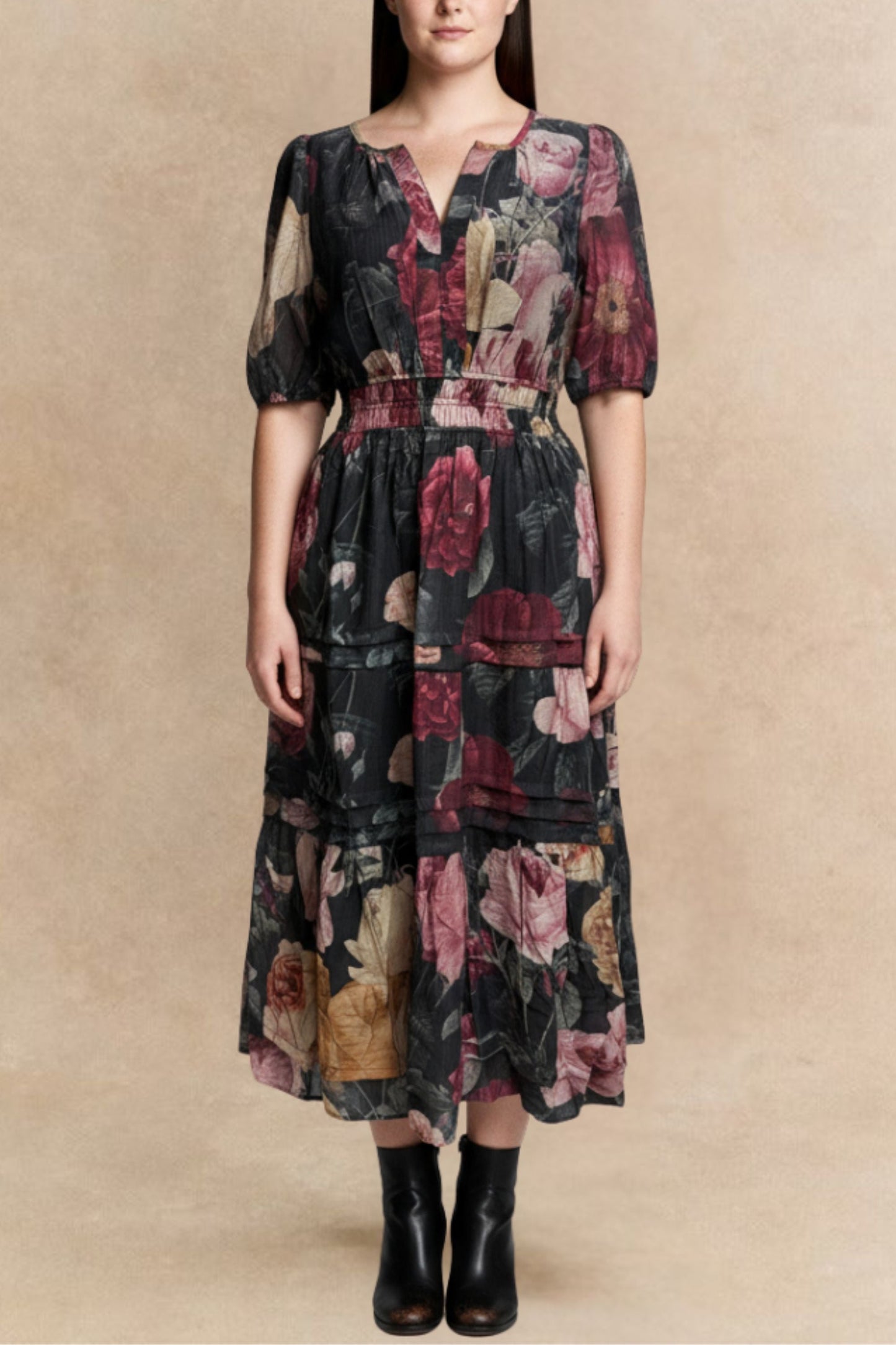 Catherine Floral Midi Dress