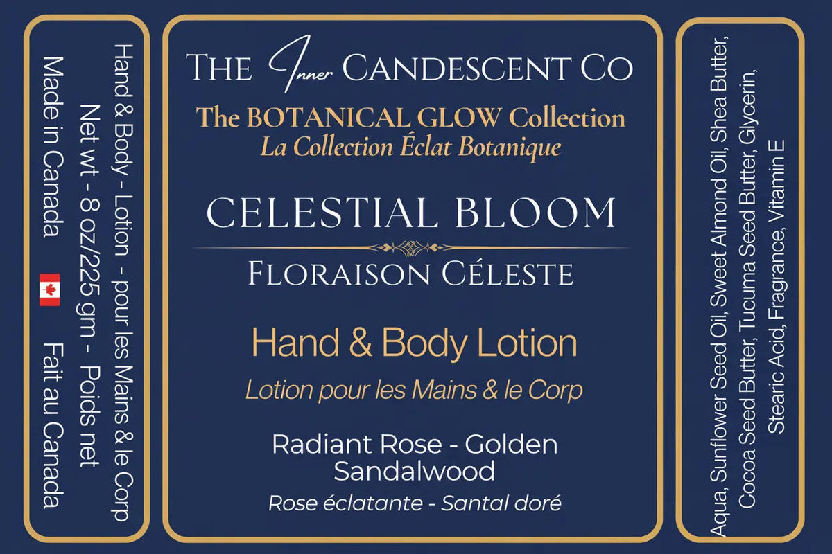 CELESTIAL BLOOM | Rose, Amber & Sandalwood Luxury Hand & Body Lotion