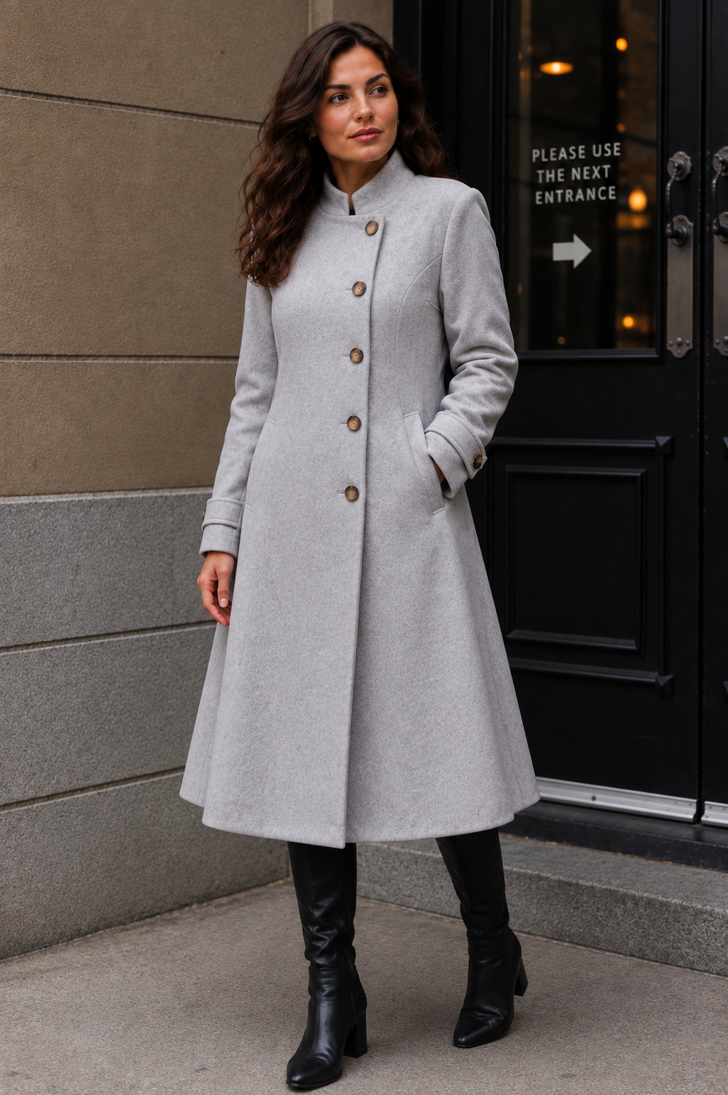 Harper Retro Flared Coat