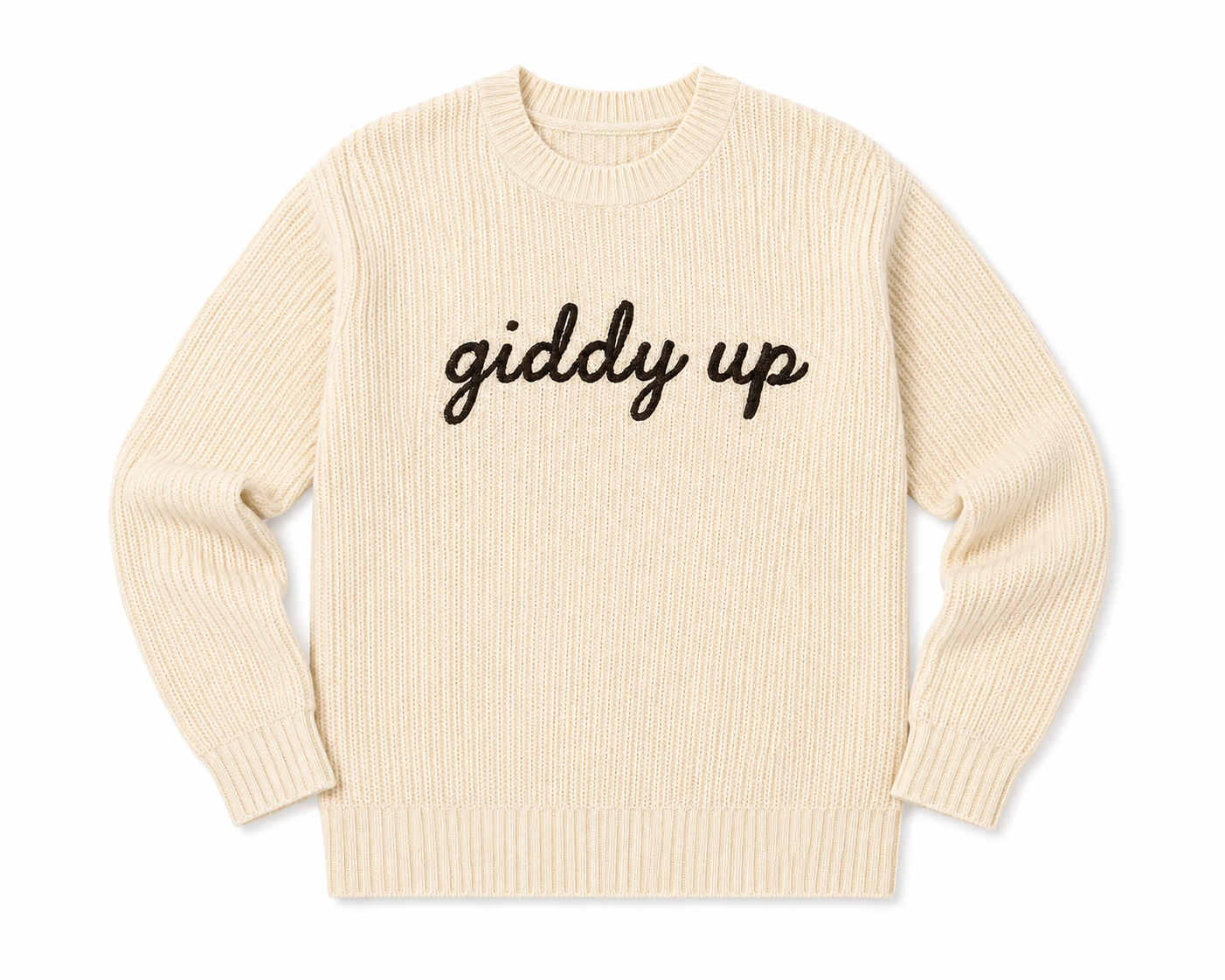 Giddy Up Adult Cotton Sweater