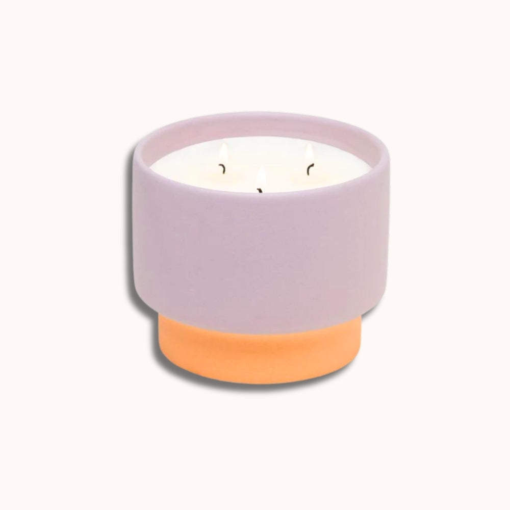 Color Block 16 oz Candle - Violet + Vanilla