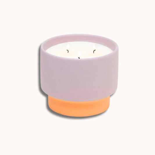 Color Block 16 oz Candle - Violet + Vanilla
