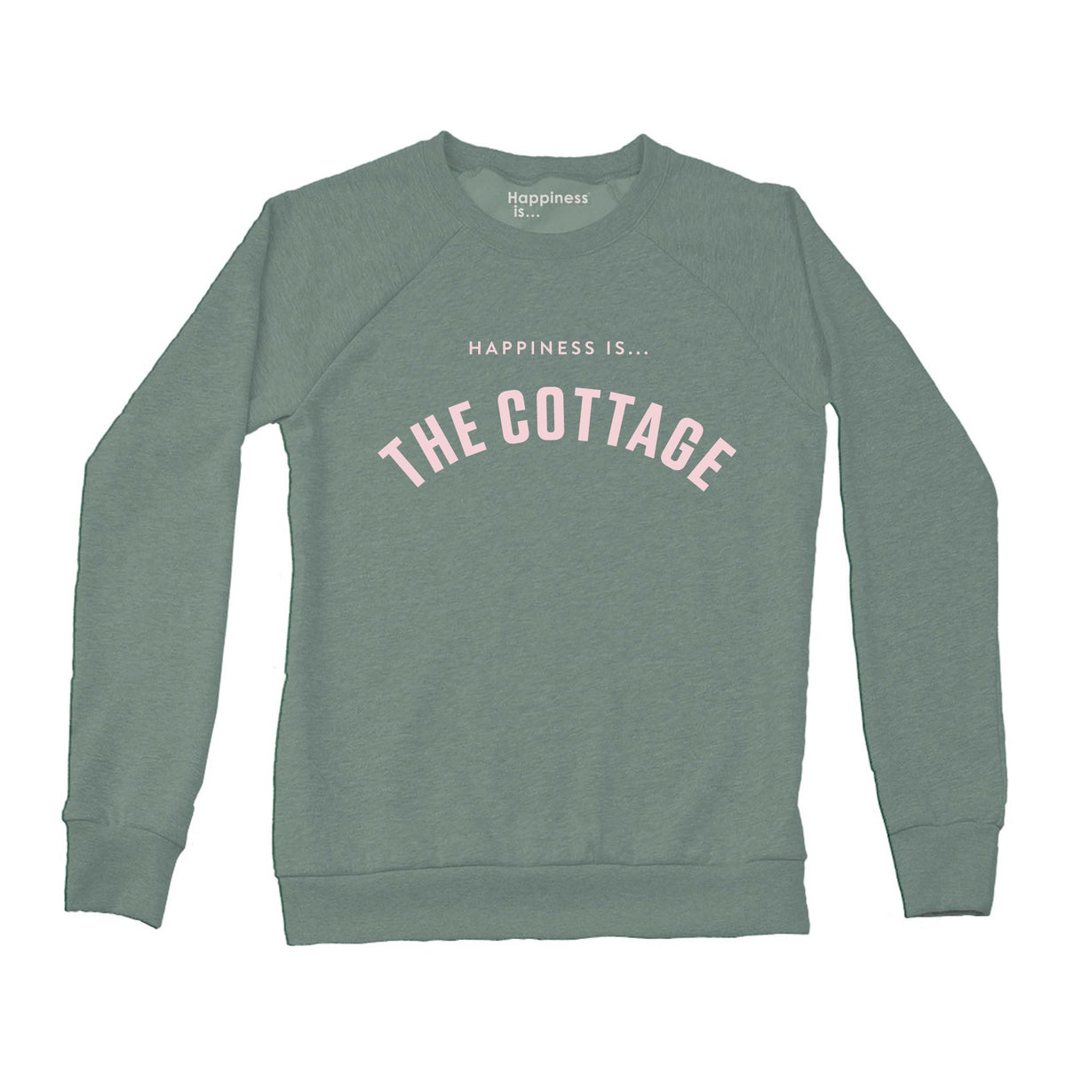 Women's Cottage Collegiate Crew Sweatshirt, Sage