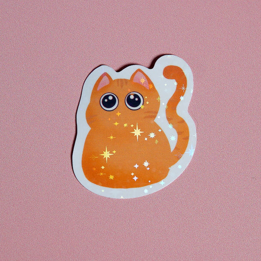 Purfect Orange Cat Sticker