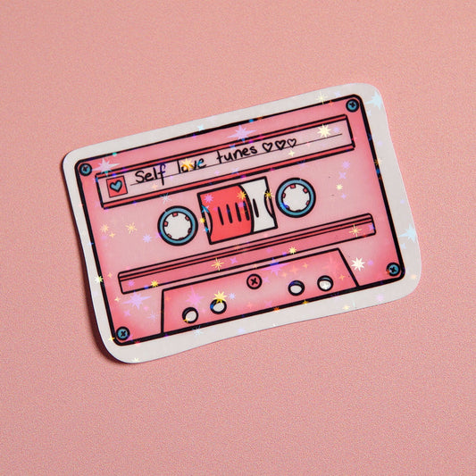 Self Love Tunes 90’s Cassette Sticker