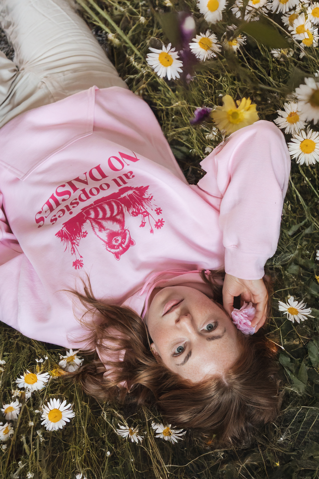 Raccoon All Oopsies No Daisies Hoodie