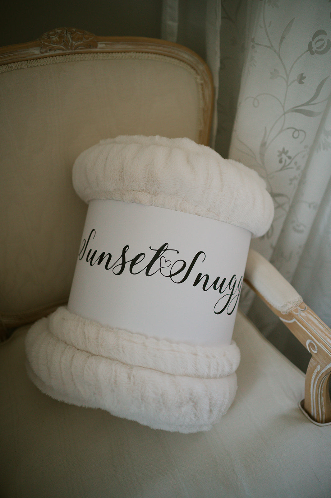 Cream Clouds Double-sided Minky Blanket