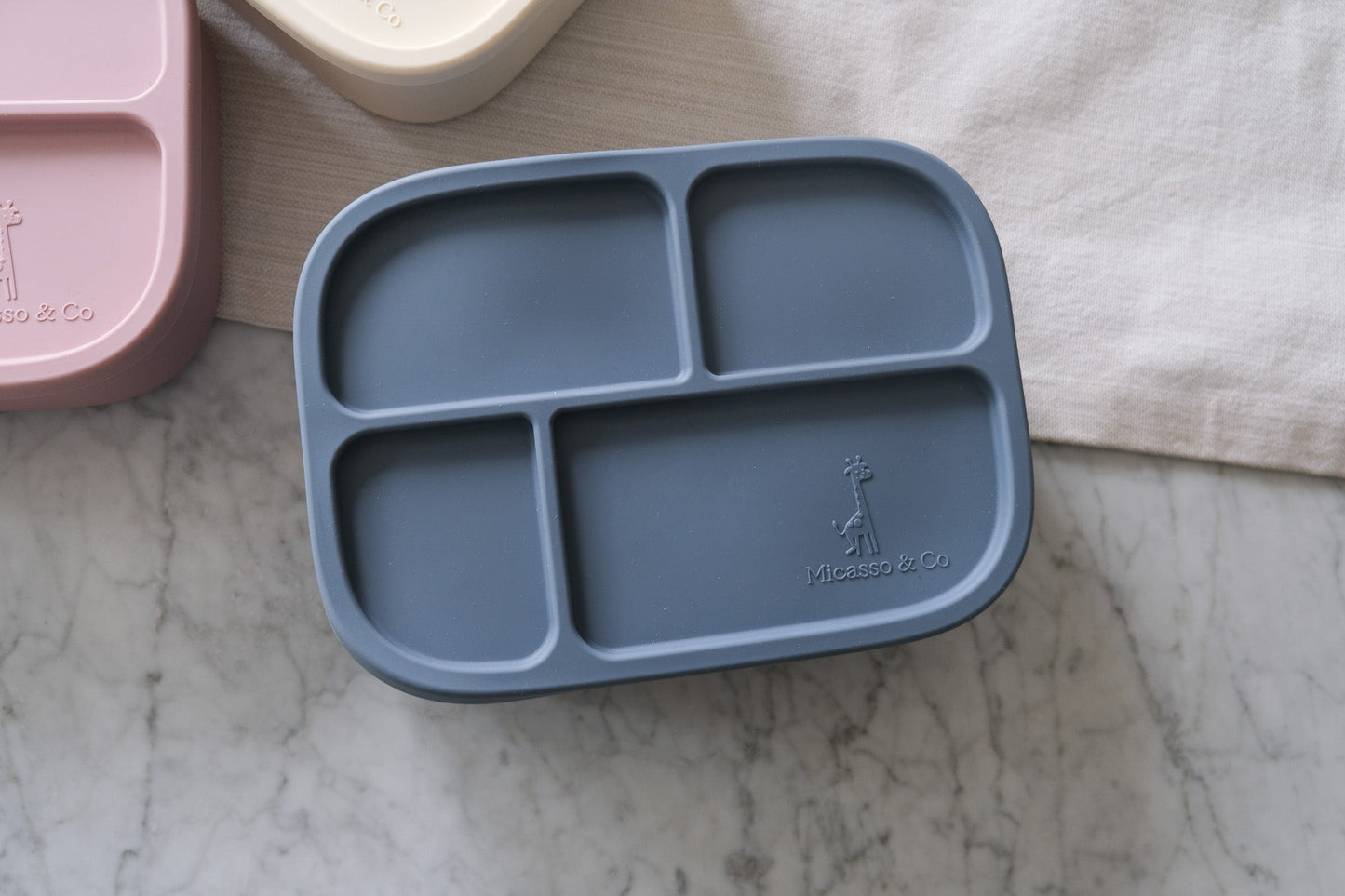 Boîte à lunch bento en silicone | 4 compartiments
