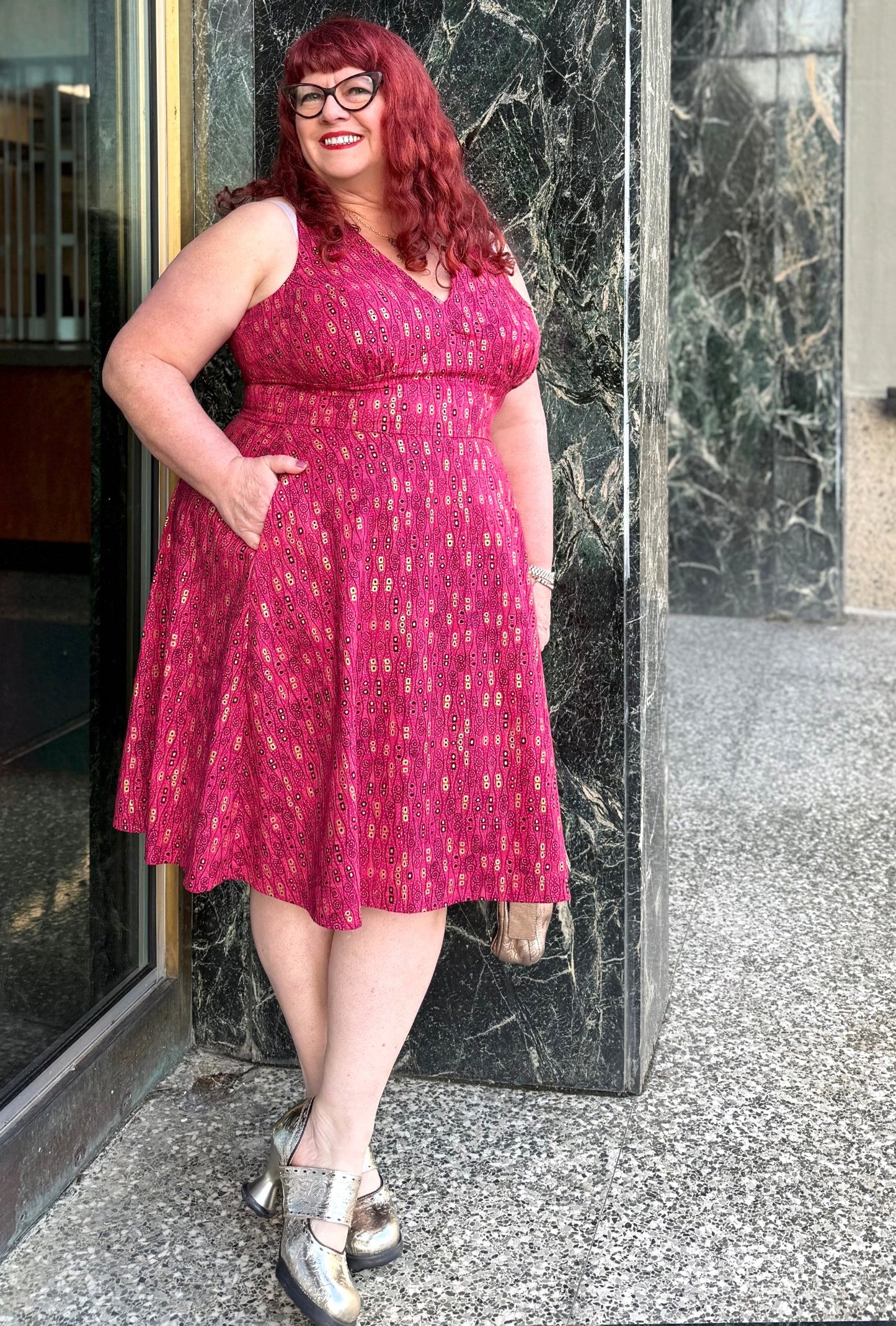 Norma - Wiggle Room - Abstract Retro Dress