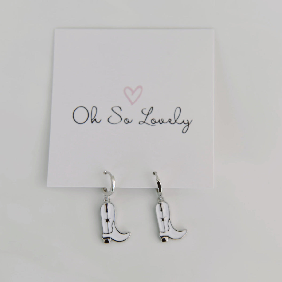 Kataleya Cowboy Boot Huggie Hoops