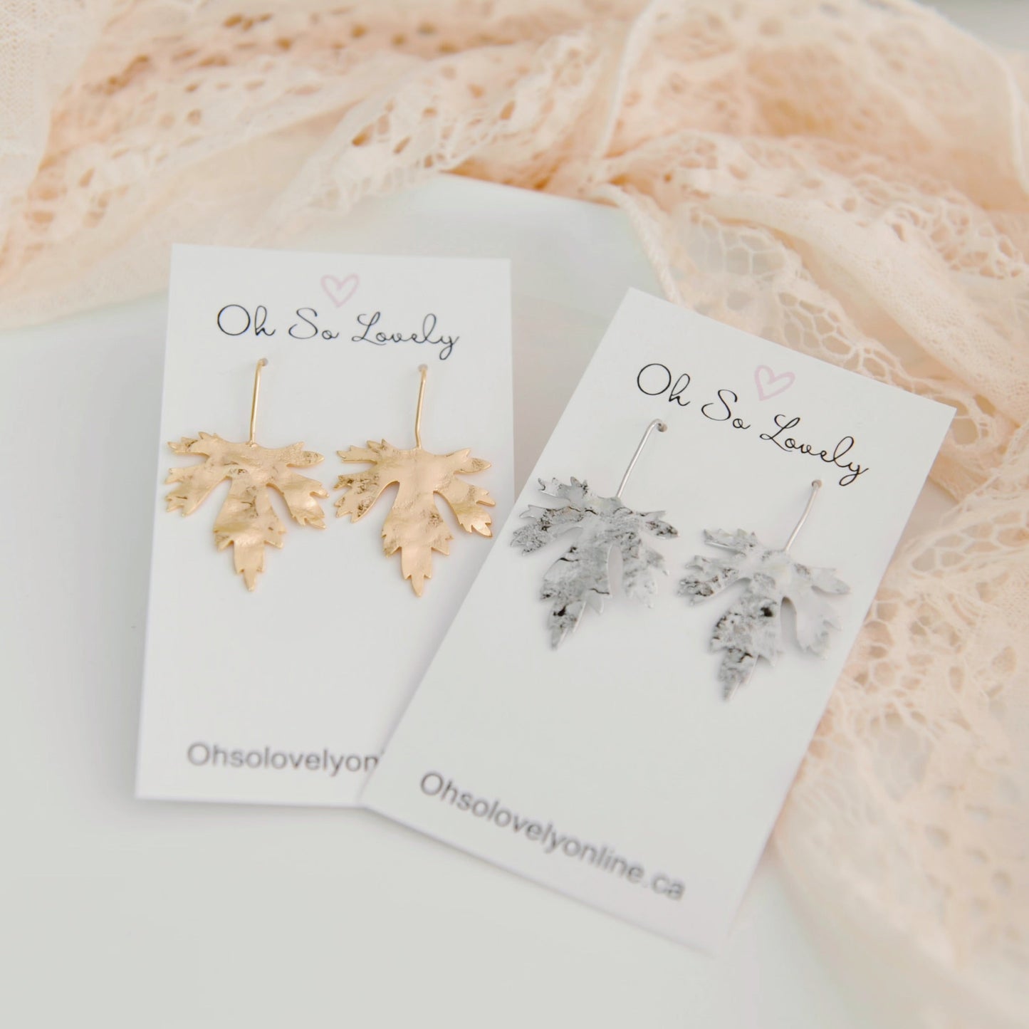 Margaret Maple Leaf Drop Earrings