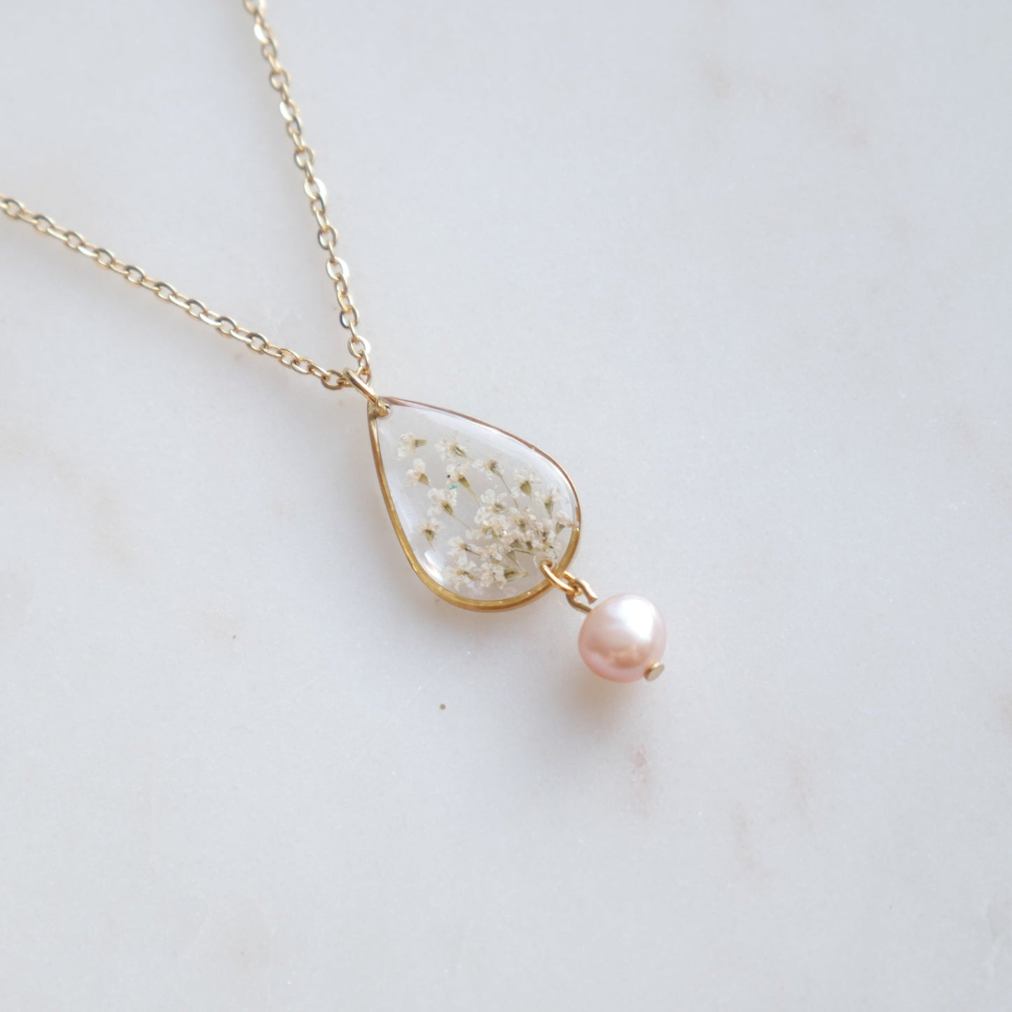 Collier Perla - fleurs sauvages goute (moyen)