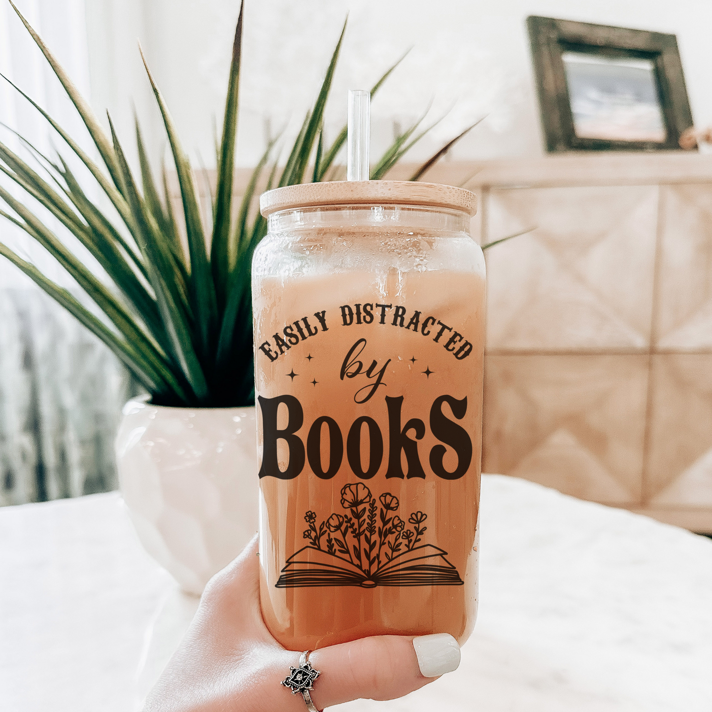 Easily Distracted by Books  | Bookish Drinkware for Book Lovers