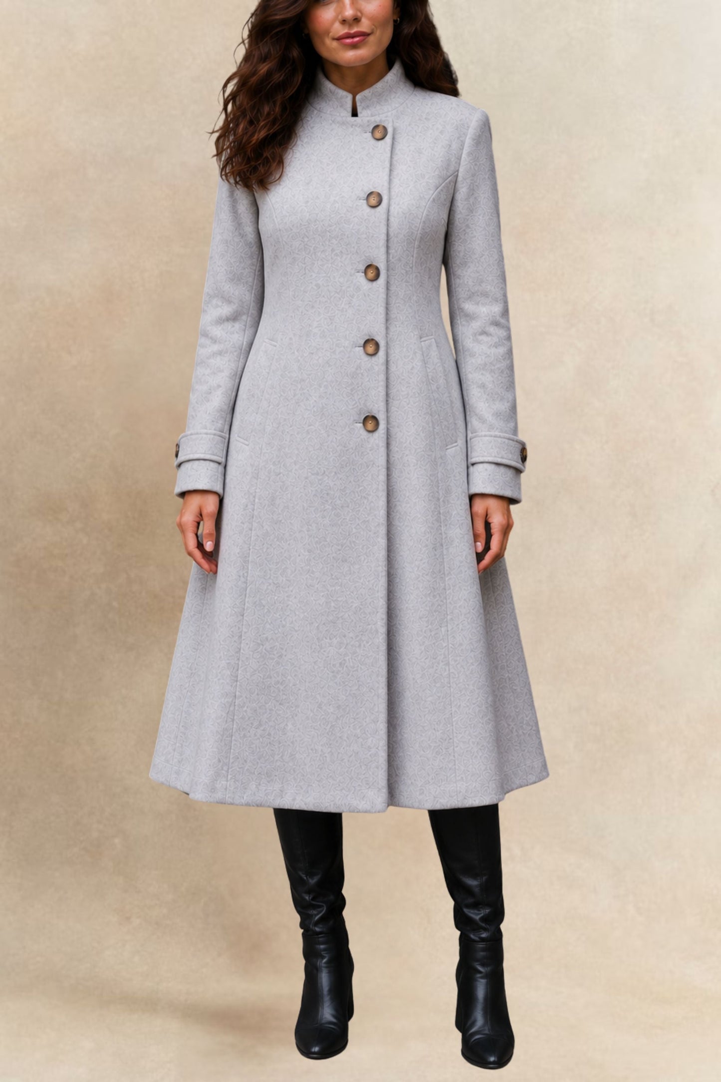 Harper Retro Flared Coat