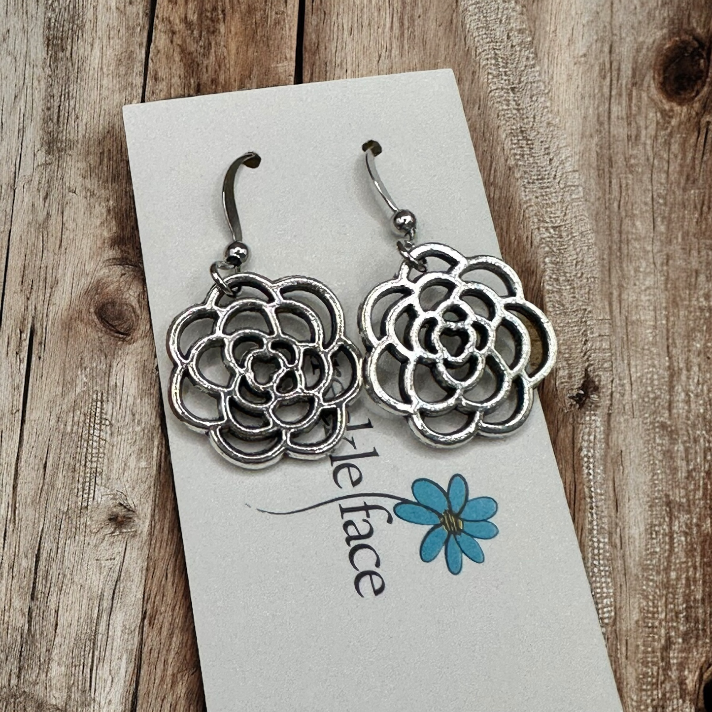Rose Flower Earrings