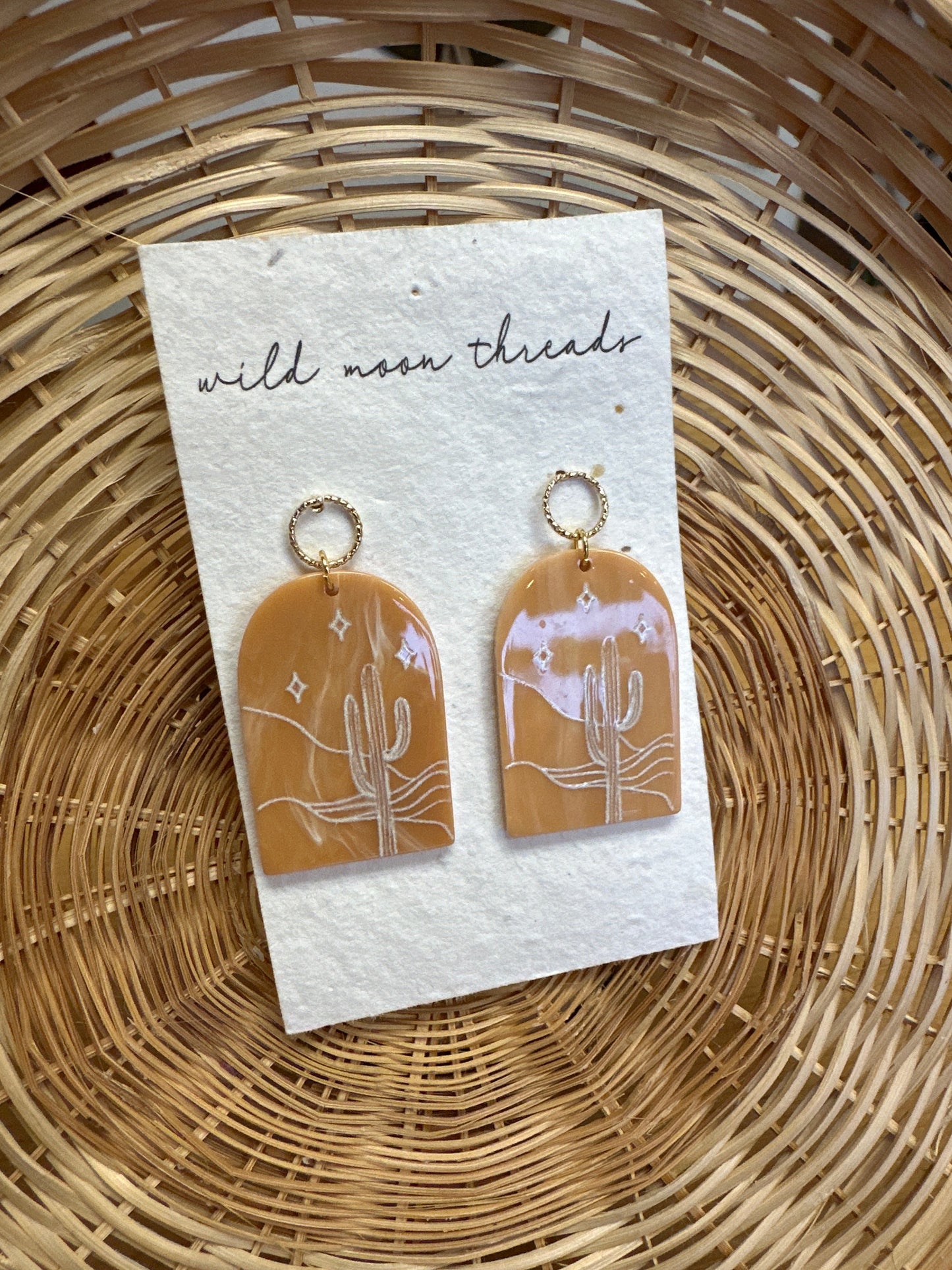 Wildmoon Threads Desert Night Earrings