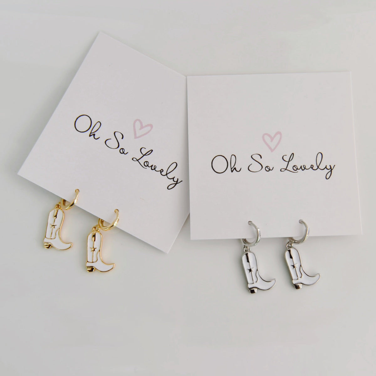 Kataleya Cowboy Boot Huggie Hoops
