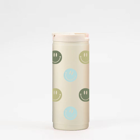 Gobelet isotherme 16oz - crème Smiley sauge