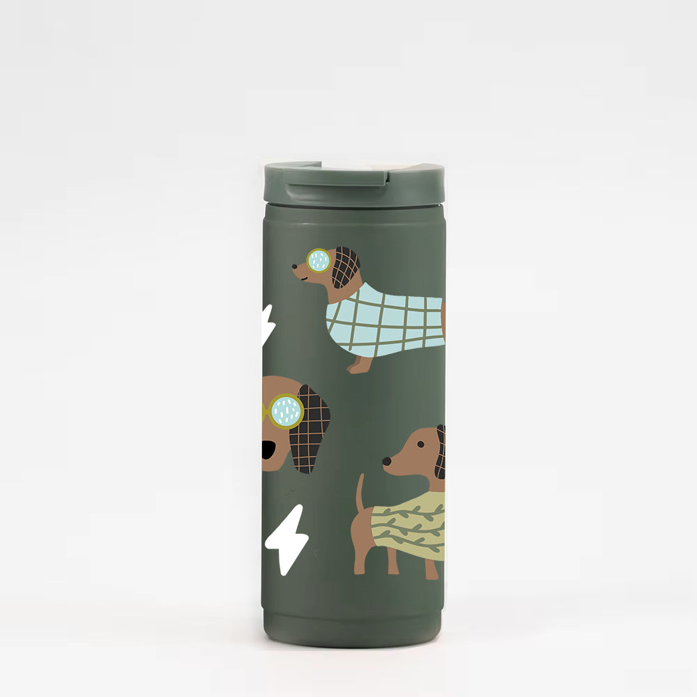 Gobelet isotherme 16oz - vert Teckels sauge