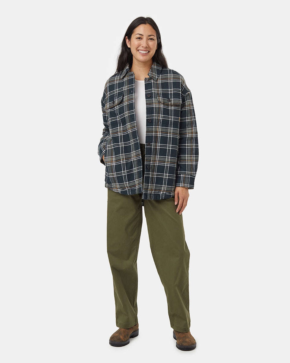 Kapok Flannel Insulated Jacket