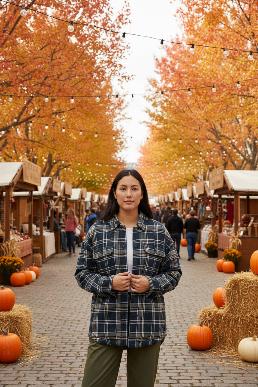 Kapok Flannel Insulated Jacket