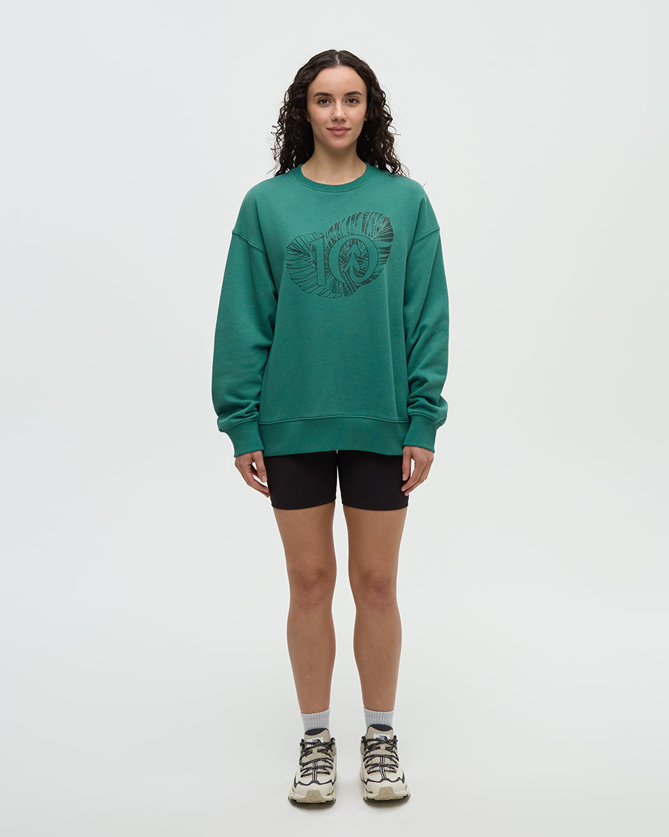 Amazon Greenery Relaxed Logo Crew