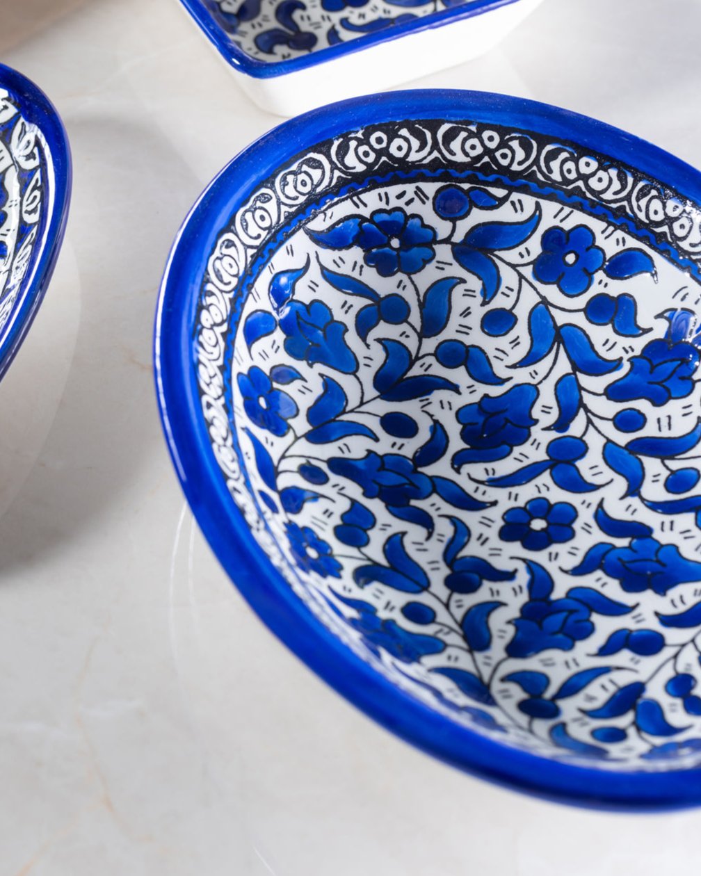 Dishes (Low Bowl) | Hand-Painted Palestinian Ceramic