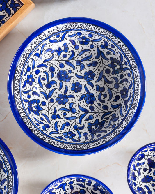 Dishes (Low Bowl) | Hand-Painted Palestinian Ceramic