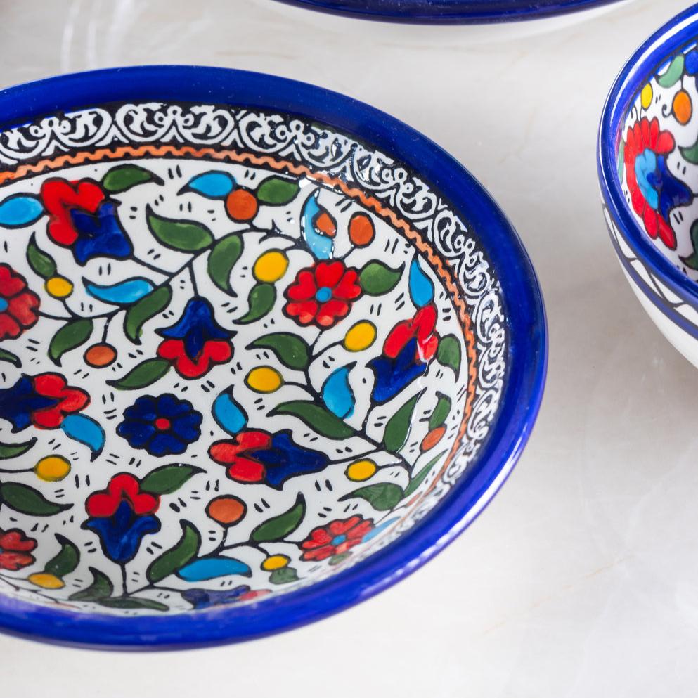 Dishes (Low Bowl) | Hand-Painted Palestinian Ceramic