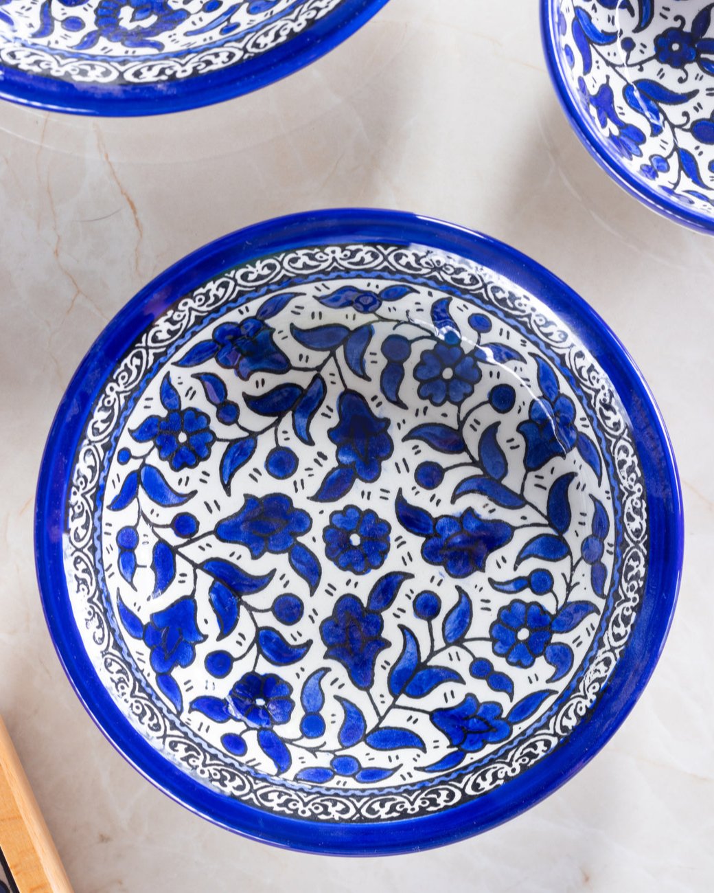 Dishes (Low Bowl) | Hand-Painted Palestinian Ceramic