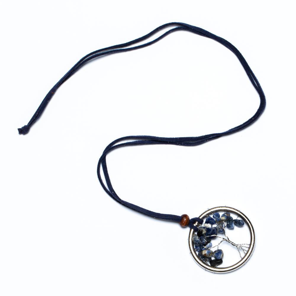 Tree Of Life Necklace With Natural Stone