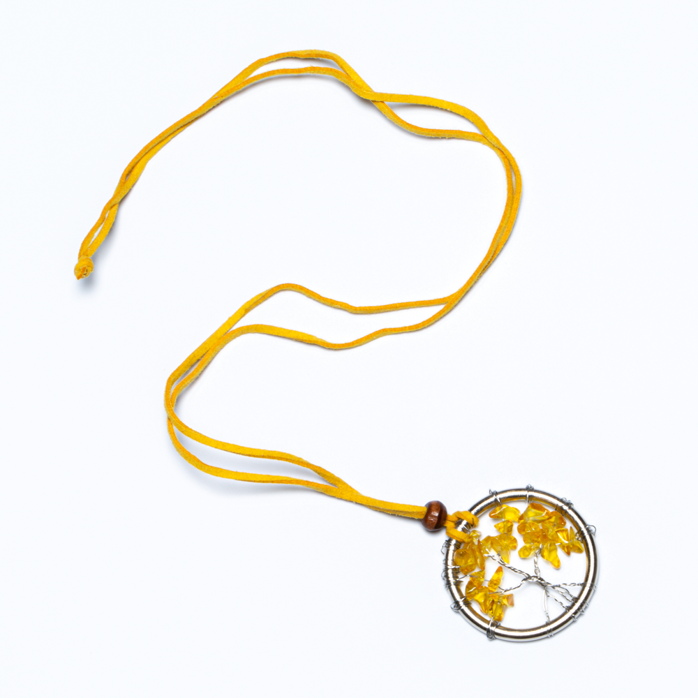 Tree Of Life Necklace With Natural Stone
