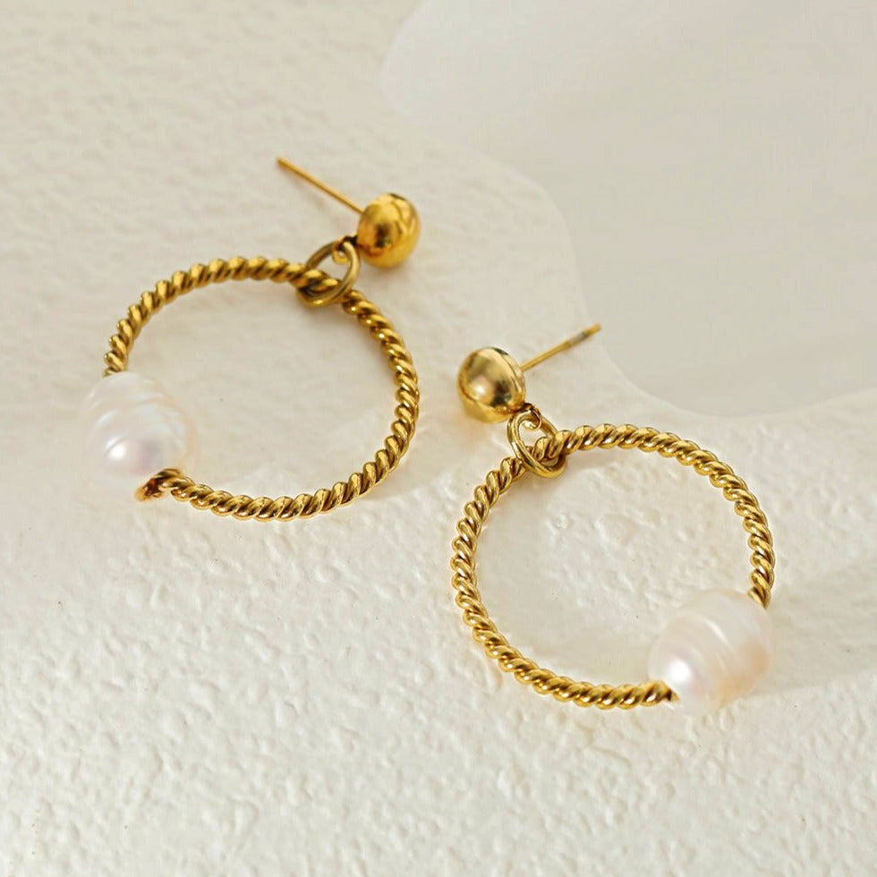 Natural Freshwater Pearls Earrings