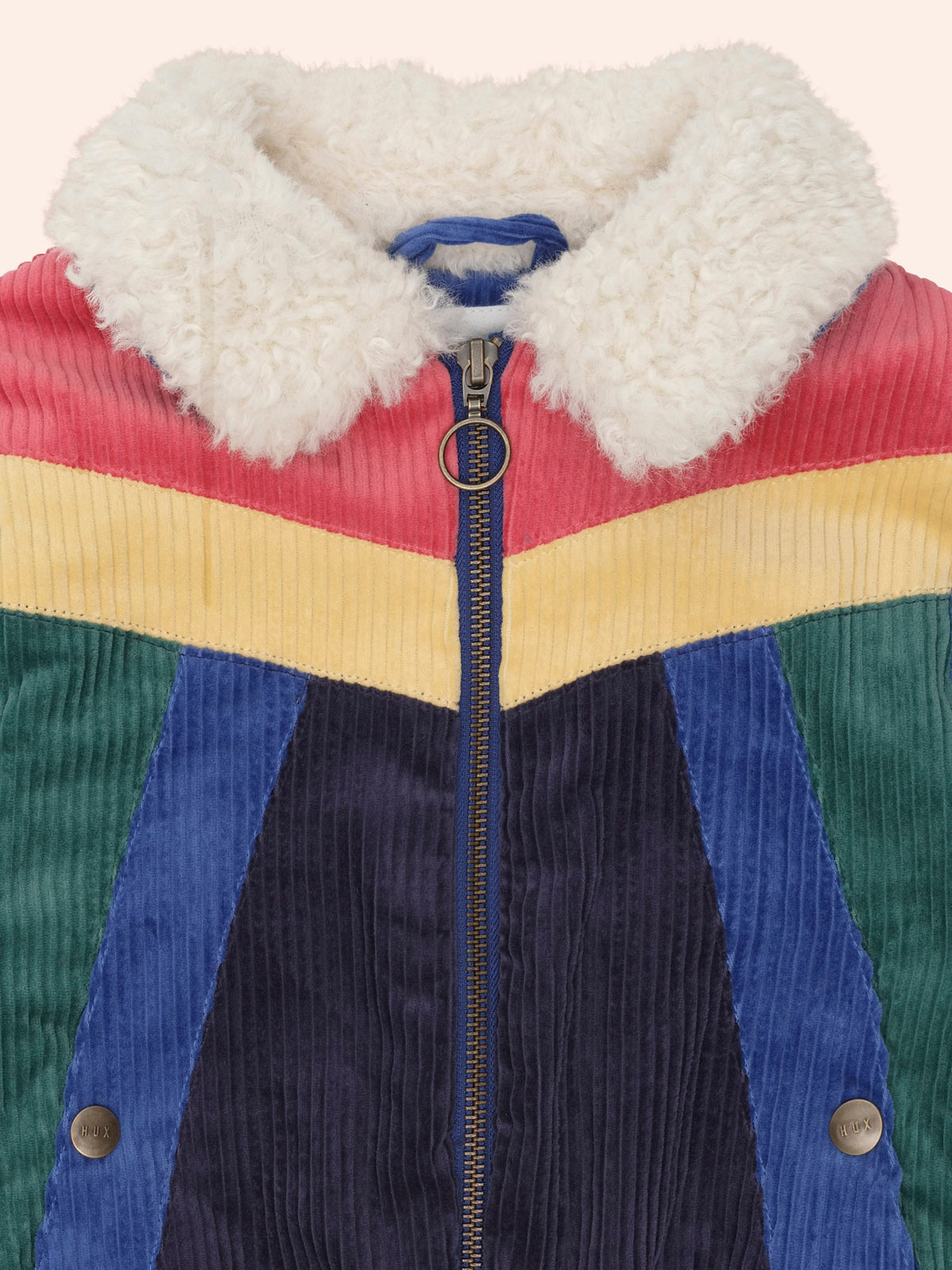 Colour Block Cord Jacket | Multi | Huxbaby