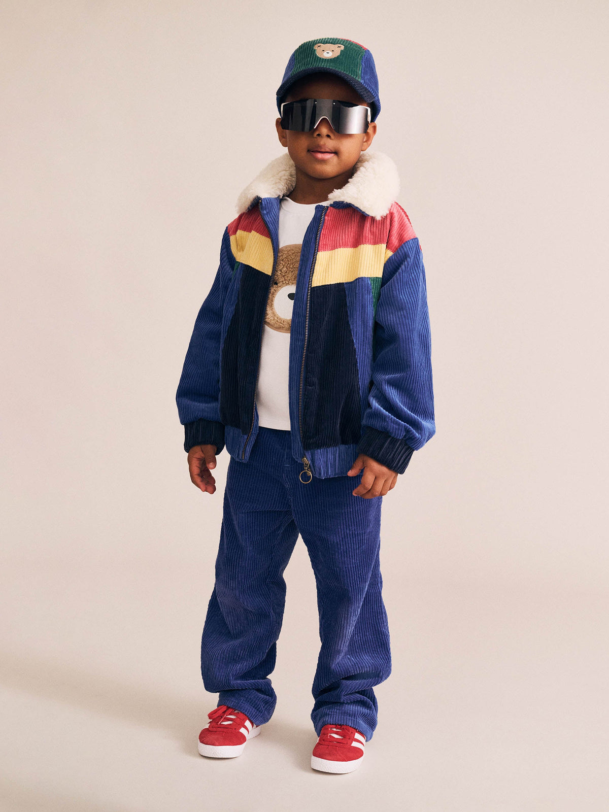 Colour Block Cord Jacket | Multi | Huxbaby
