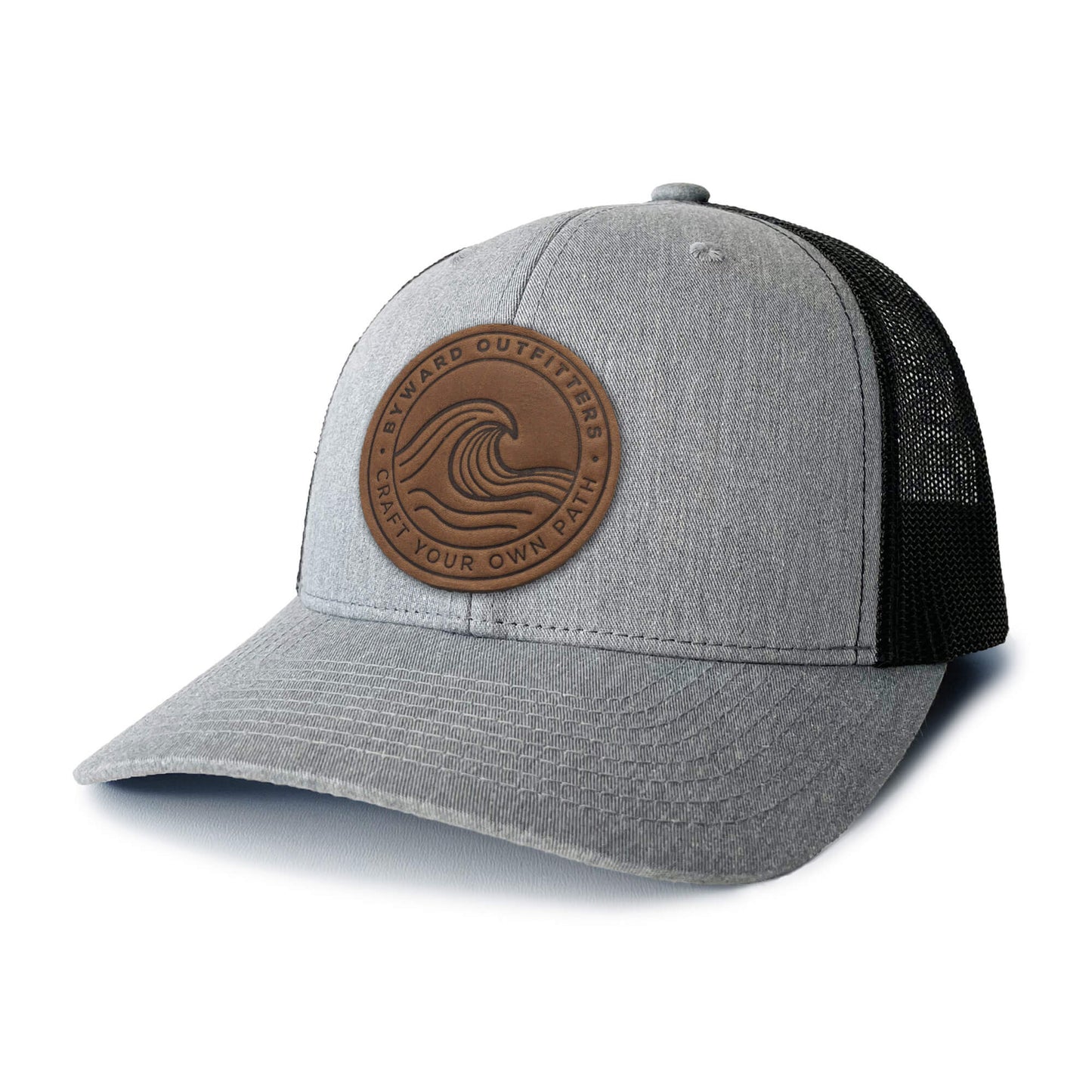 Rolling Wave Leather Patch Hat