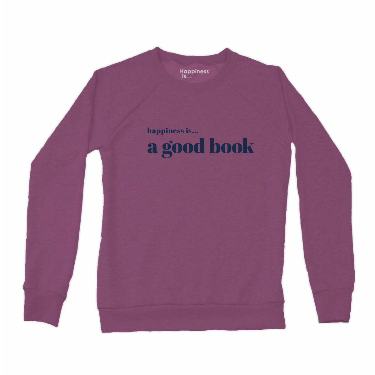 Women's Good Book Crew Sweatshirt, Plum
