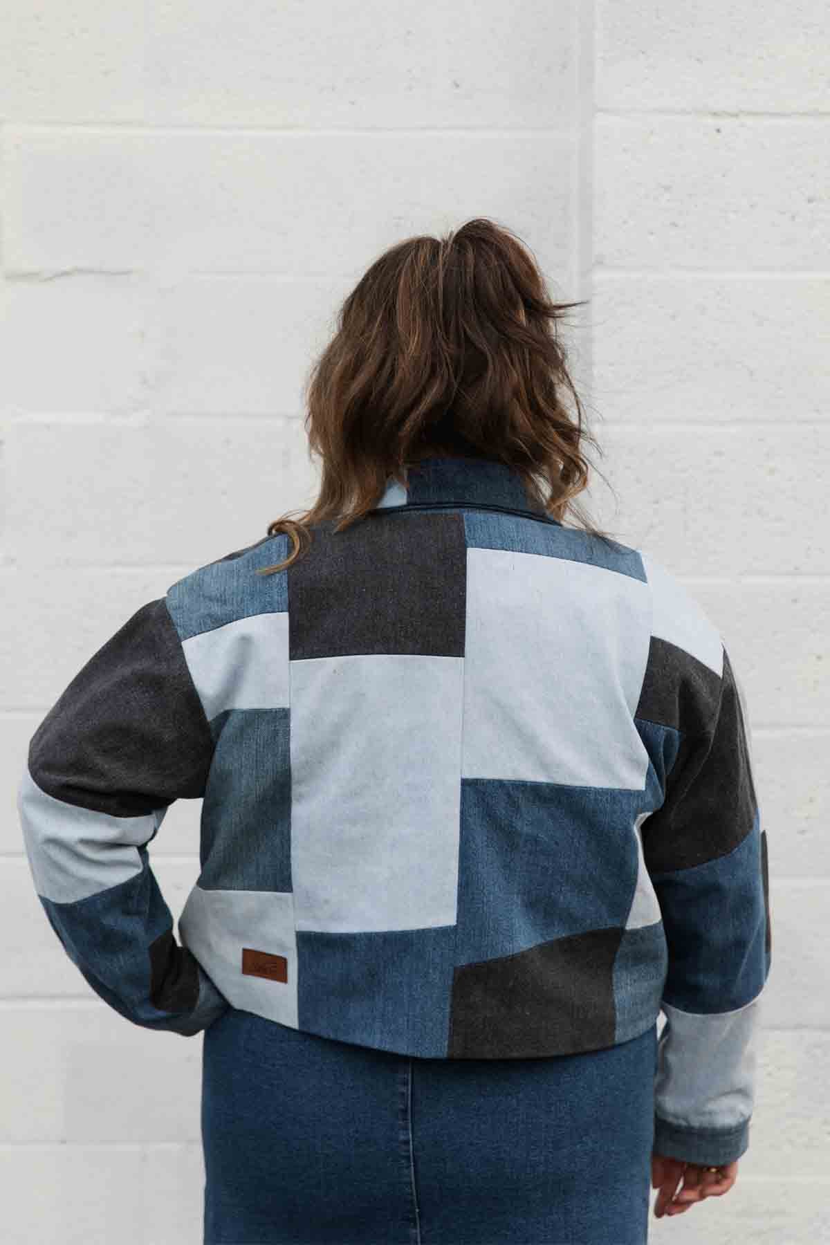 Hunter Jean Jacket | Upcycled Patchwork Denim