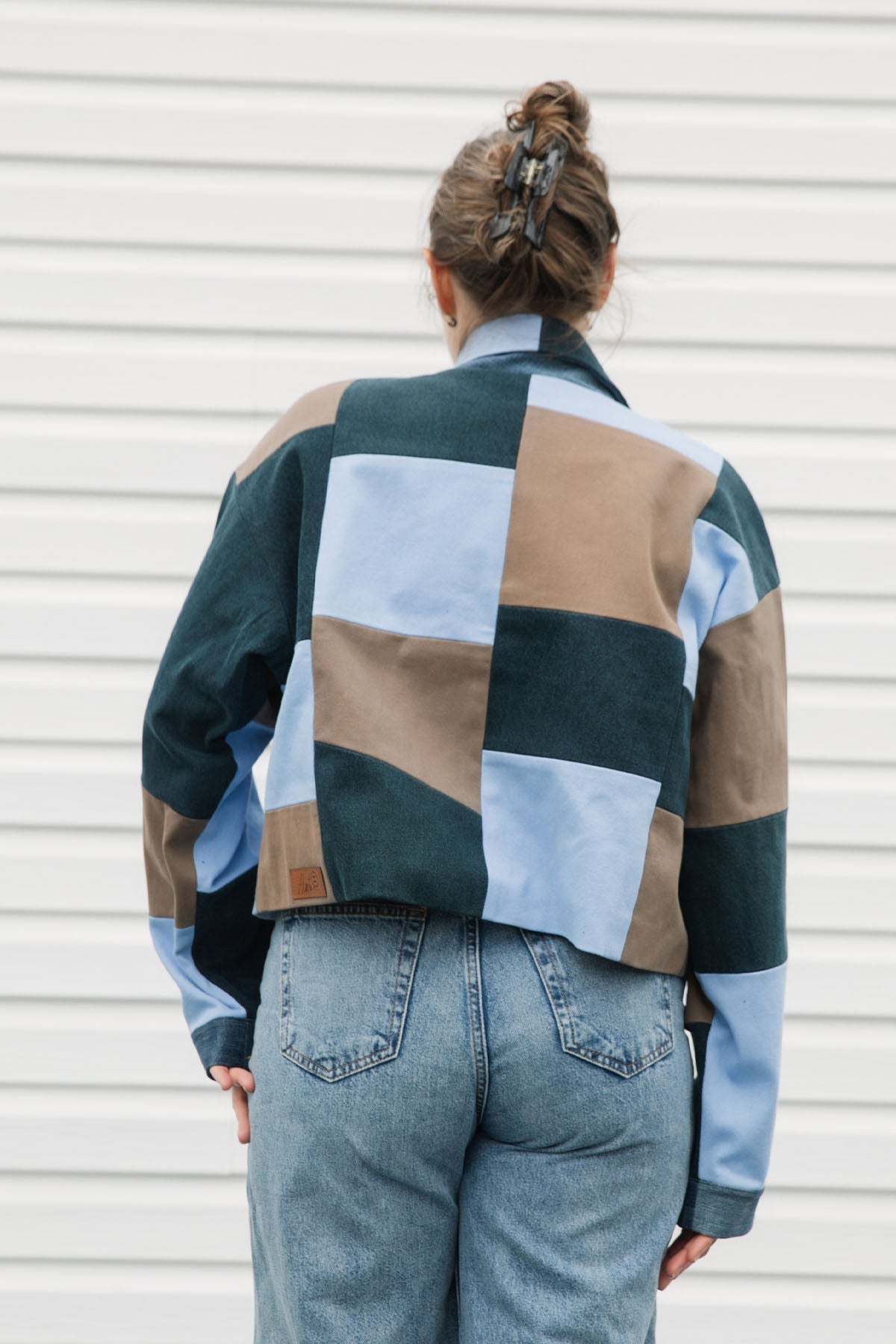 Hunter Jean Jacket | Upcycled Colourful Patchwork Denim {various sizes}