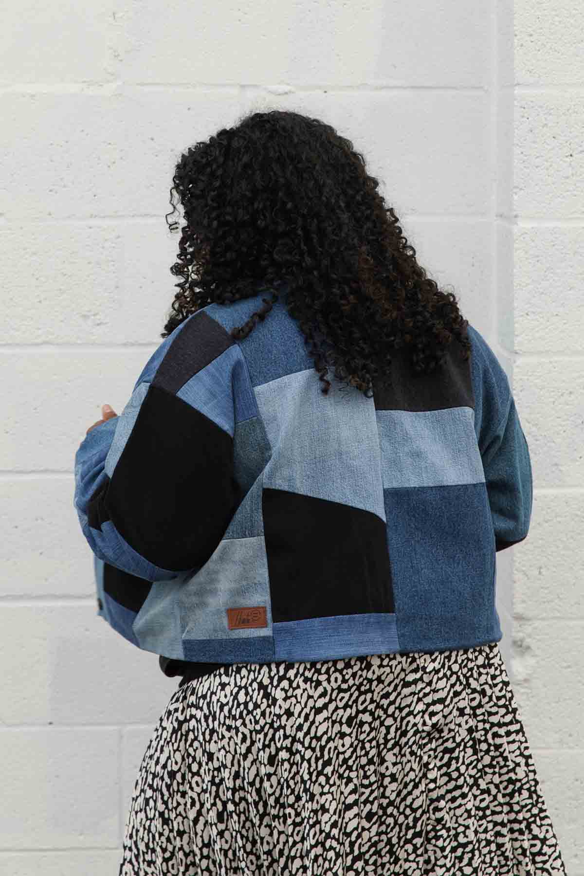 Hunter Jean Jacket | Upcycled Patchwork Denim
