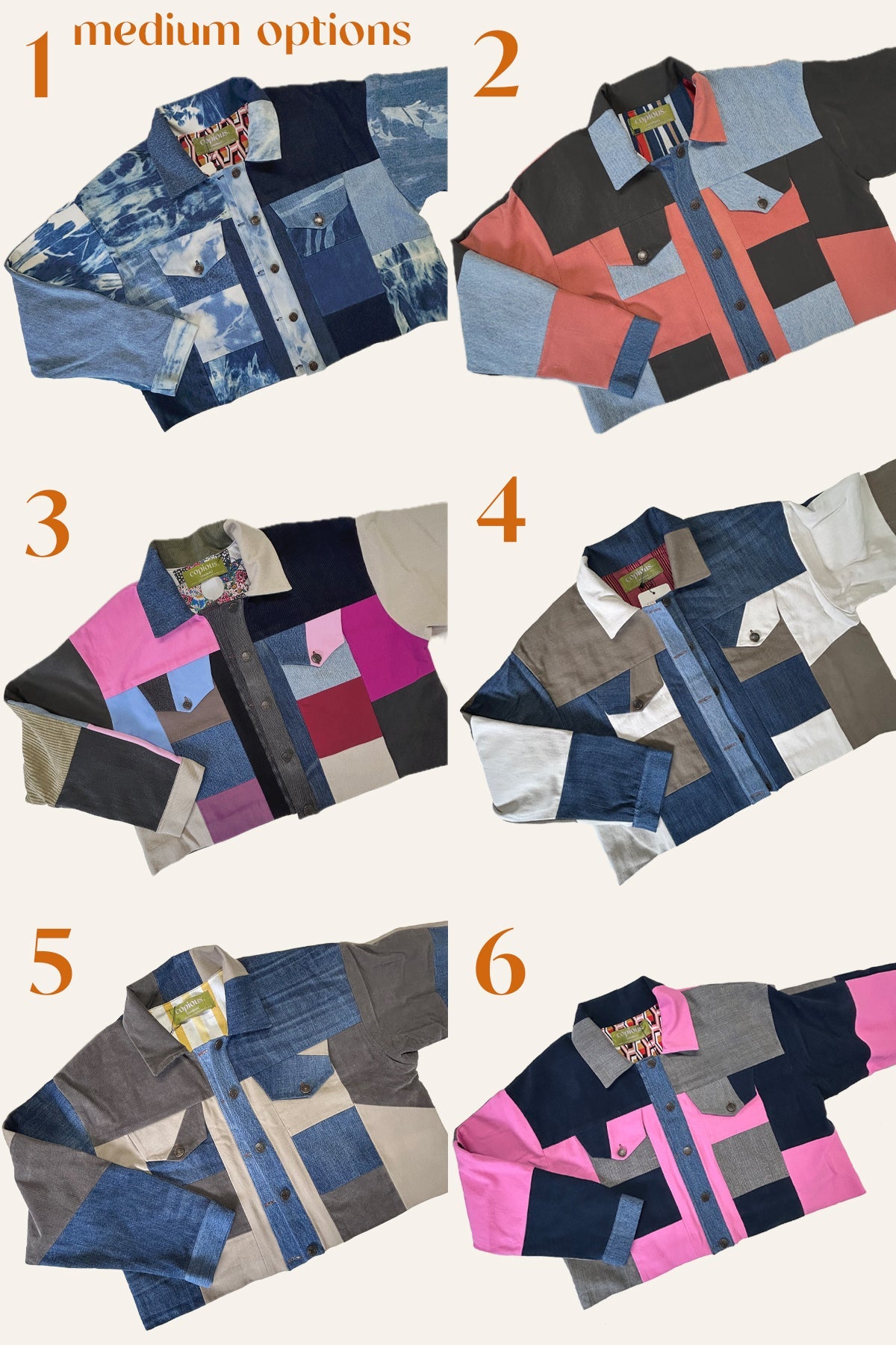 Hunter Jean Jacket | Upcycled Colourful Patchwork Denim {various sizes}