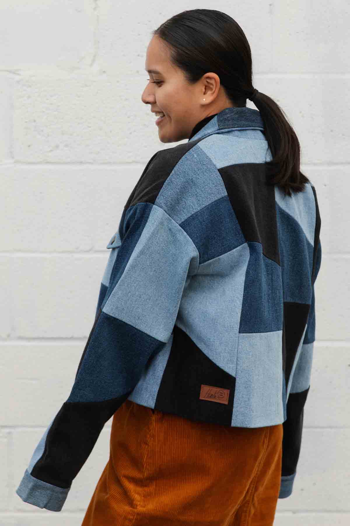 Hunter Jean Jacket | Upcycled Patchwork Denim