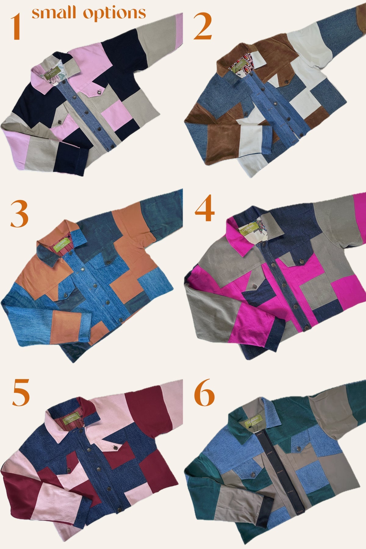Hunter Jean Jacket | Upcycled Colourful Patchwork Denim {various sizes}