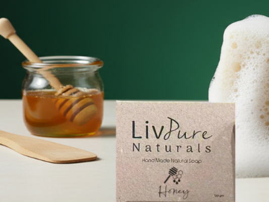 Handmade Honey Soap Bar Hydrating Soothing Natural Skincare from Palestine