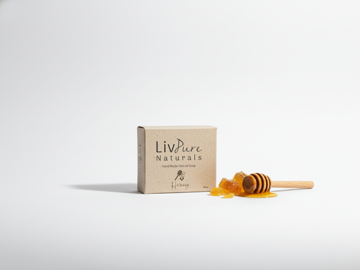 Handmade Honey Soap Bar Hydrating Soothing Natural Skincare from Palestine
