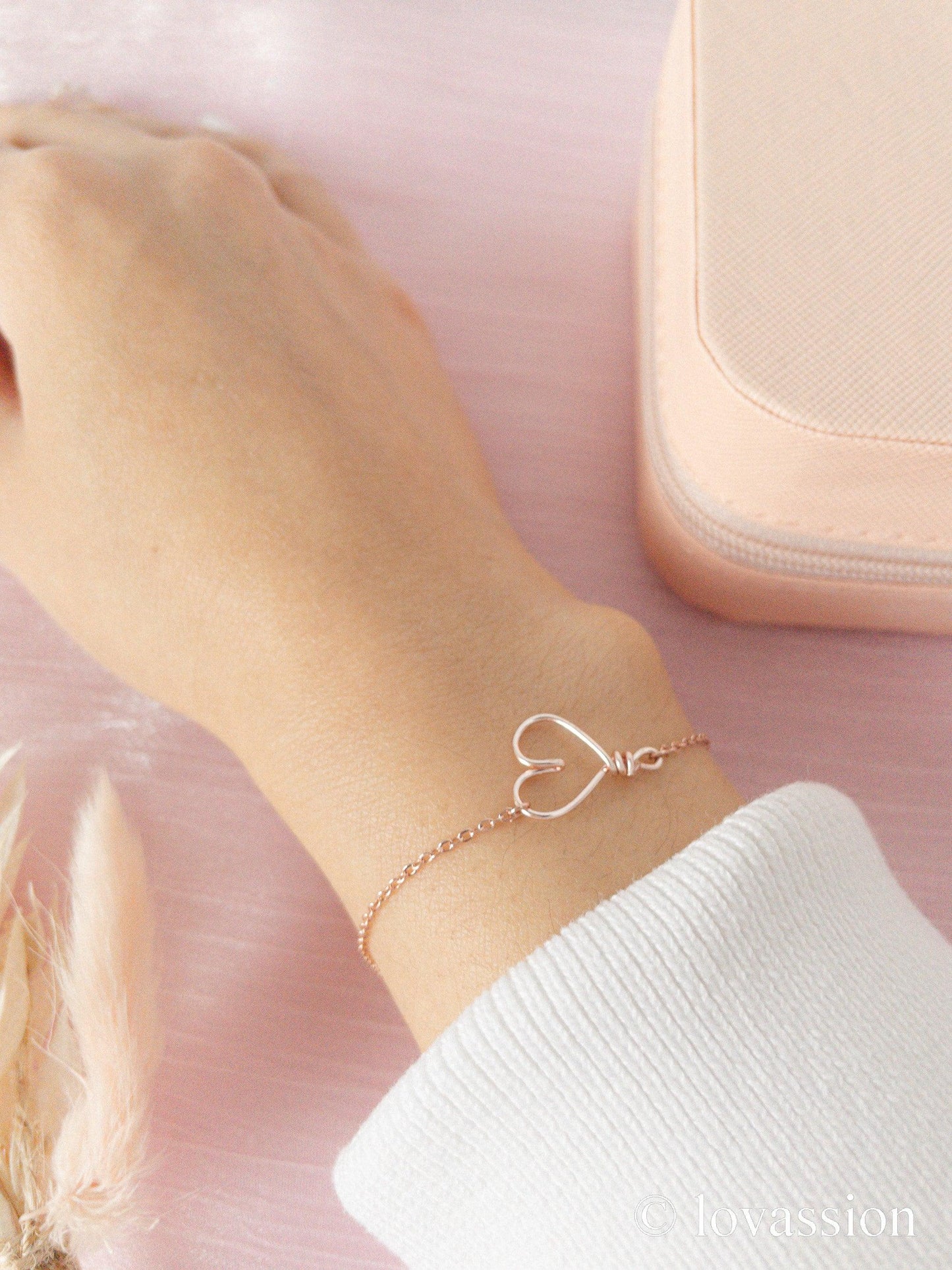14K Heart Friendship Bracelet
