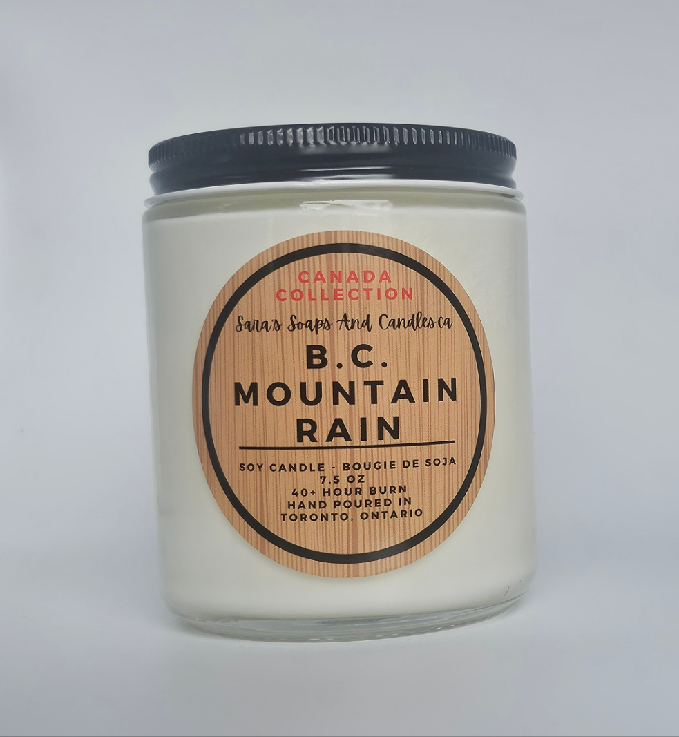 BC Mountain Rain Soy Candle - 8oz