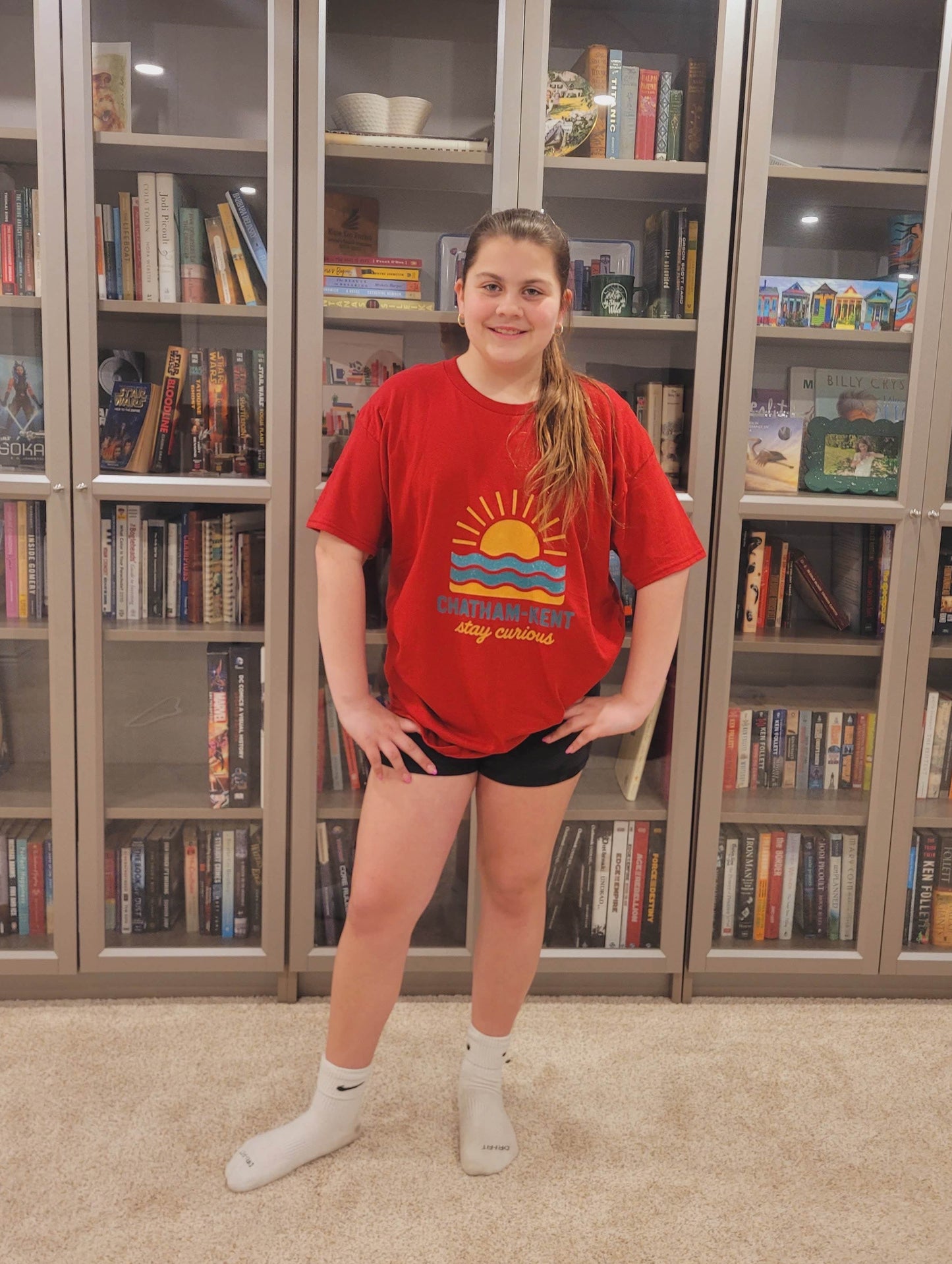 Stay Curious | Retro Sunrise Classic Tee