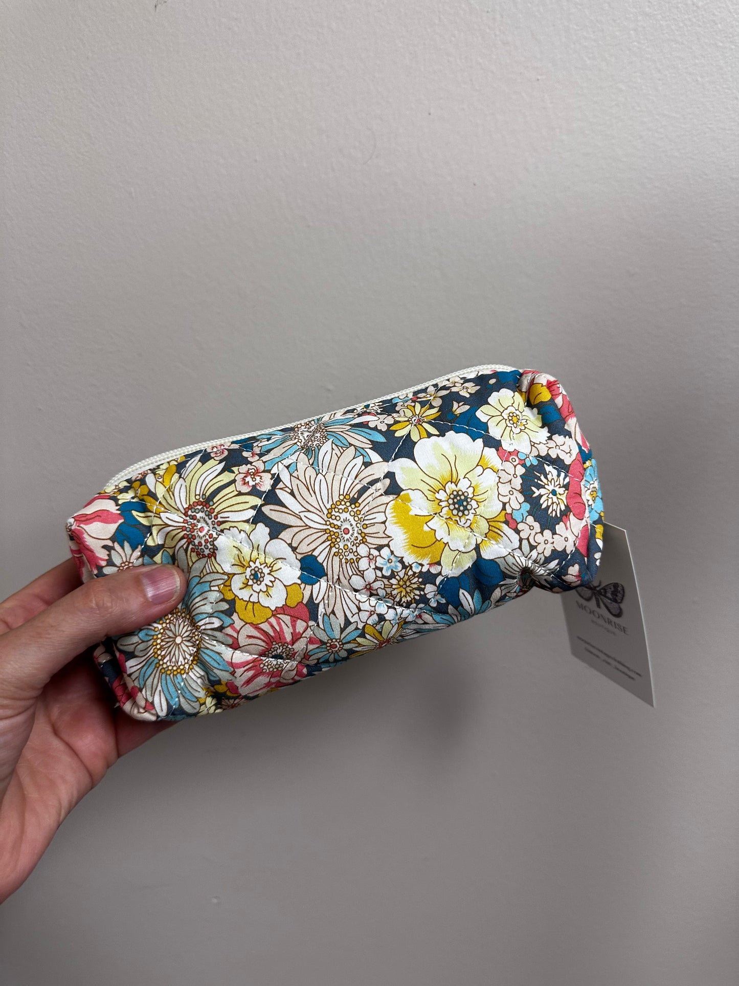 Floral Quilted Travel Case - Size Small