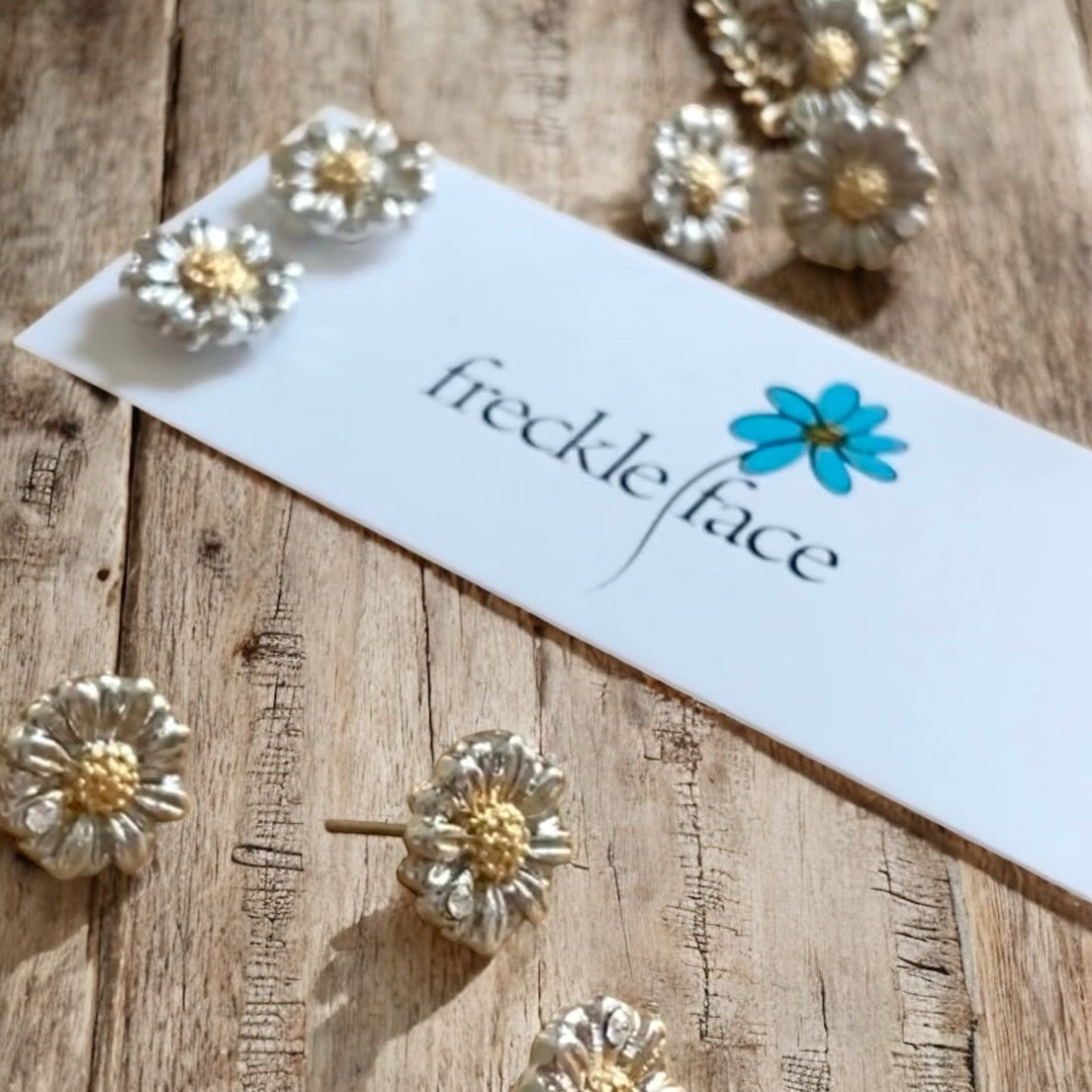 Two Toned Daisy Studs